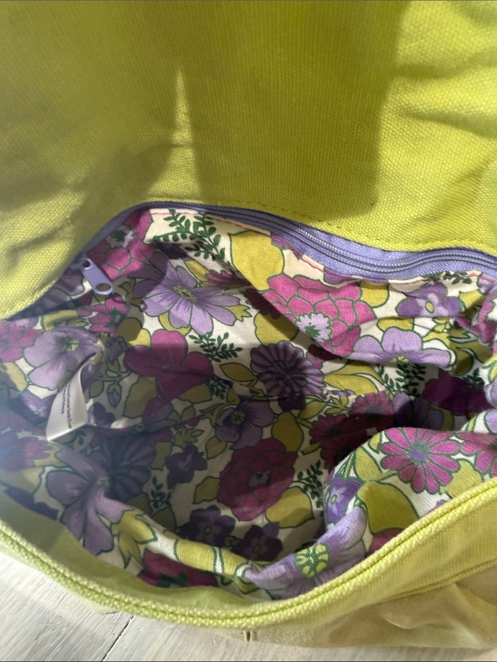 Y2K Source Unknown Lime Green Small Hobo Denim and Suede Bag with Gold Buckle - Picture 10 of 10